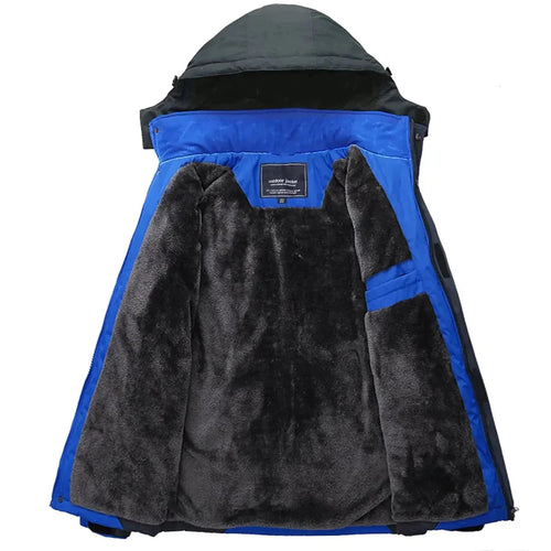 Drune | Herren Winterjacke Mit Kapuze Und Reißverschluss Frontdesign