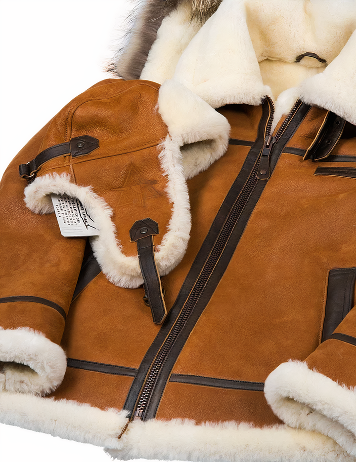 Drune | Leder-Winterjacke