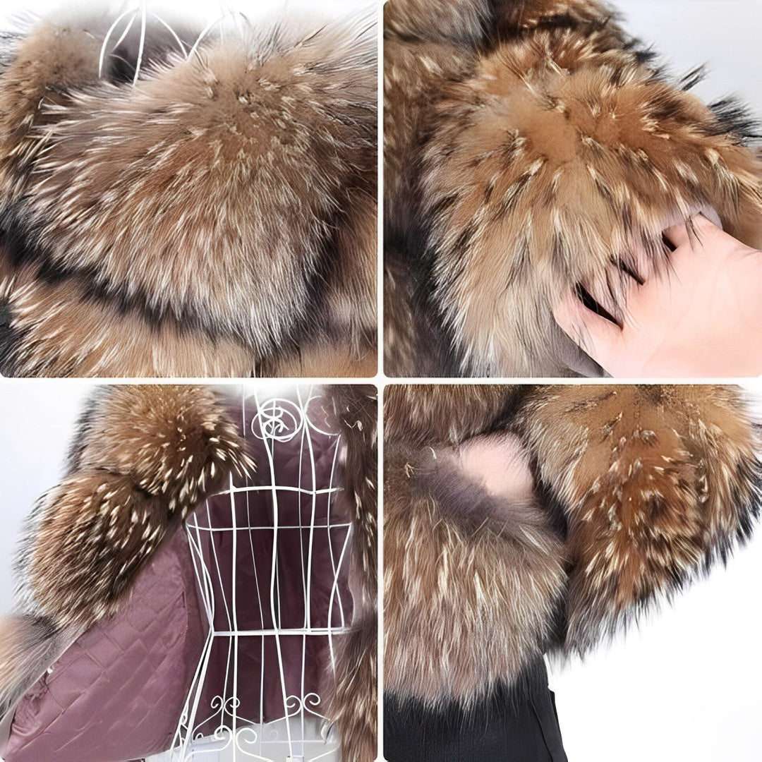 Drune | Dicke kurze Felljacke für Frauen