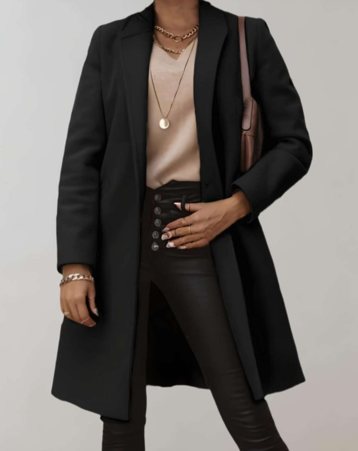 Drune | Eleganter Trenchcoat mit einfachem Knopfverschluss und Taschen