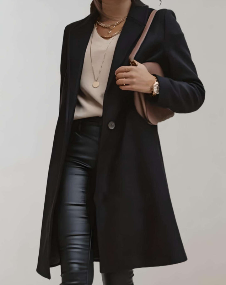Drune | Eleganter Trenchcoat mit einfachem Knopfverschluss und Taschen