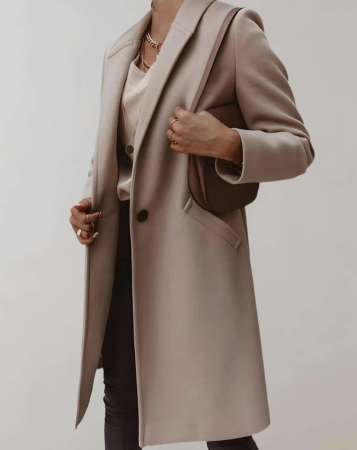 Drune | Eleganter Trenchcoat mit einfachem Knopfverschluss und Taschen