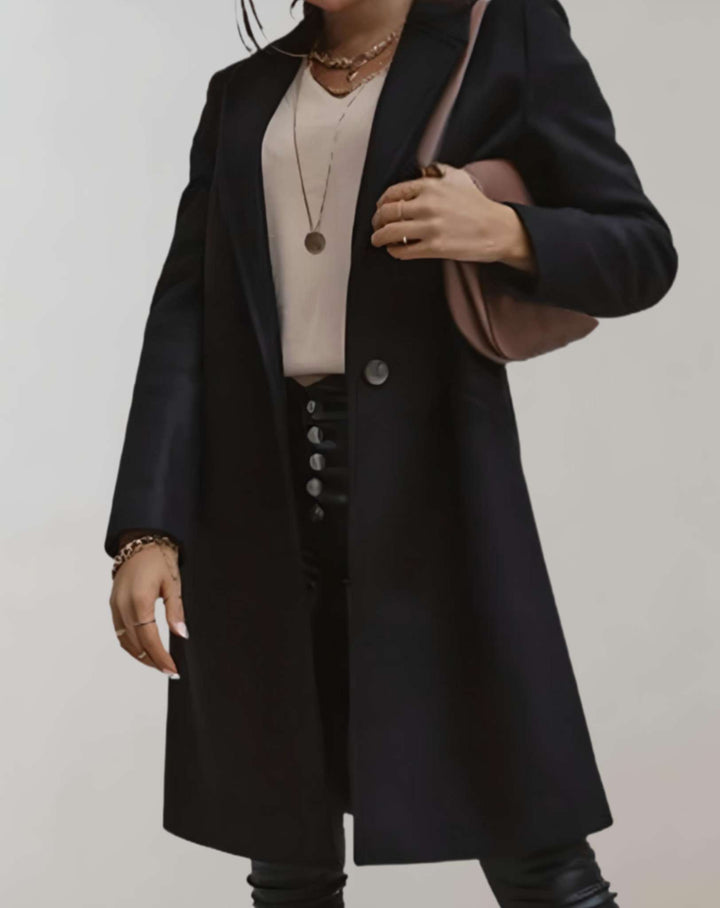 Drune | Eleganter Trenchcoat mit einfachem Knopfverschluss und Taschen