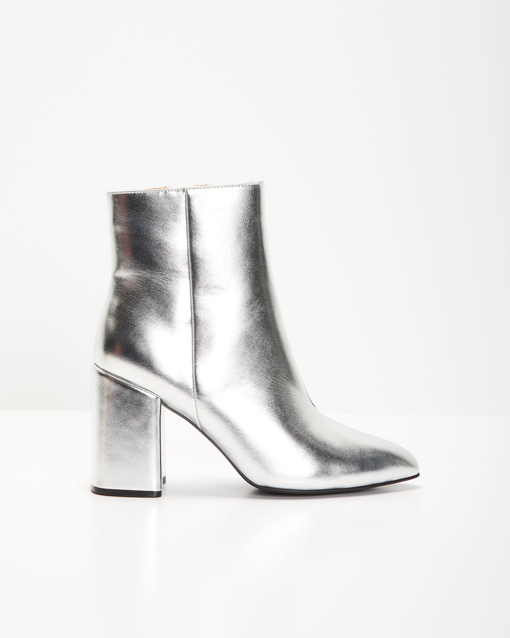 Drune | Silber Blockabsatz Party Stiefel