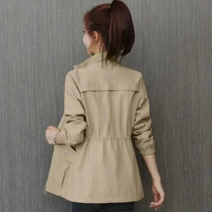 Drune | Eleganz Winter-Trenchcoat beige für Damen Emma