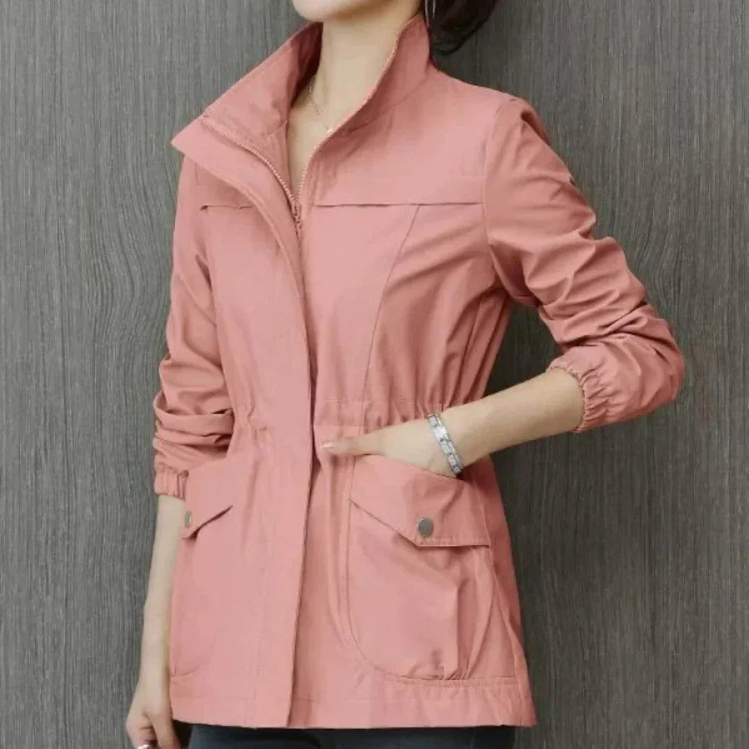 Drune | Eleganz Winter-Trenchcoat beige für Damen Emma