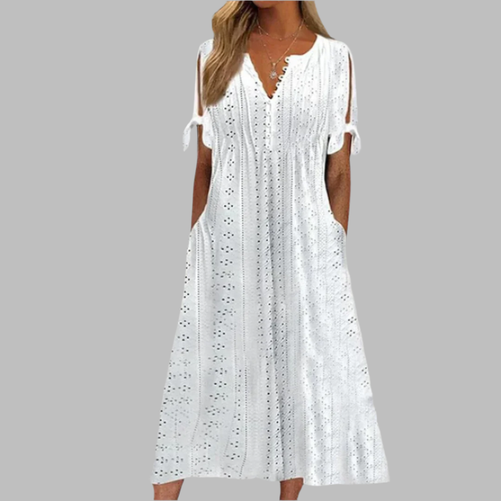 Drune | Elegantes Sommer Boho Midi Kleid