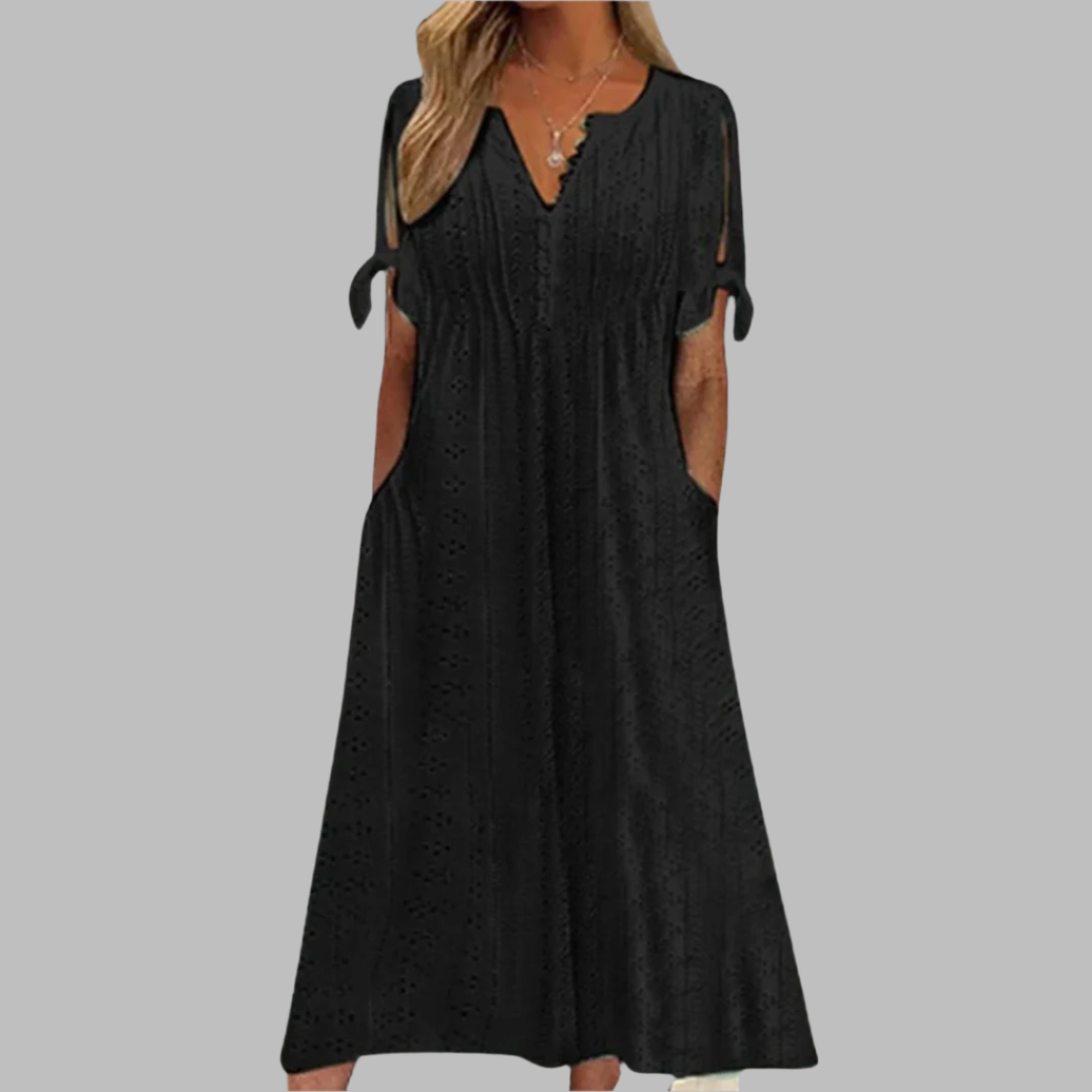 Drune | Elegantes Sommer Boho Midi Kleid