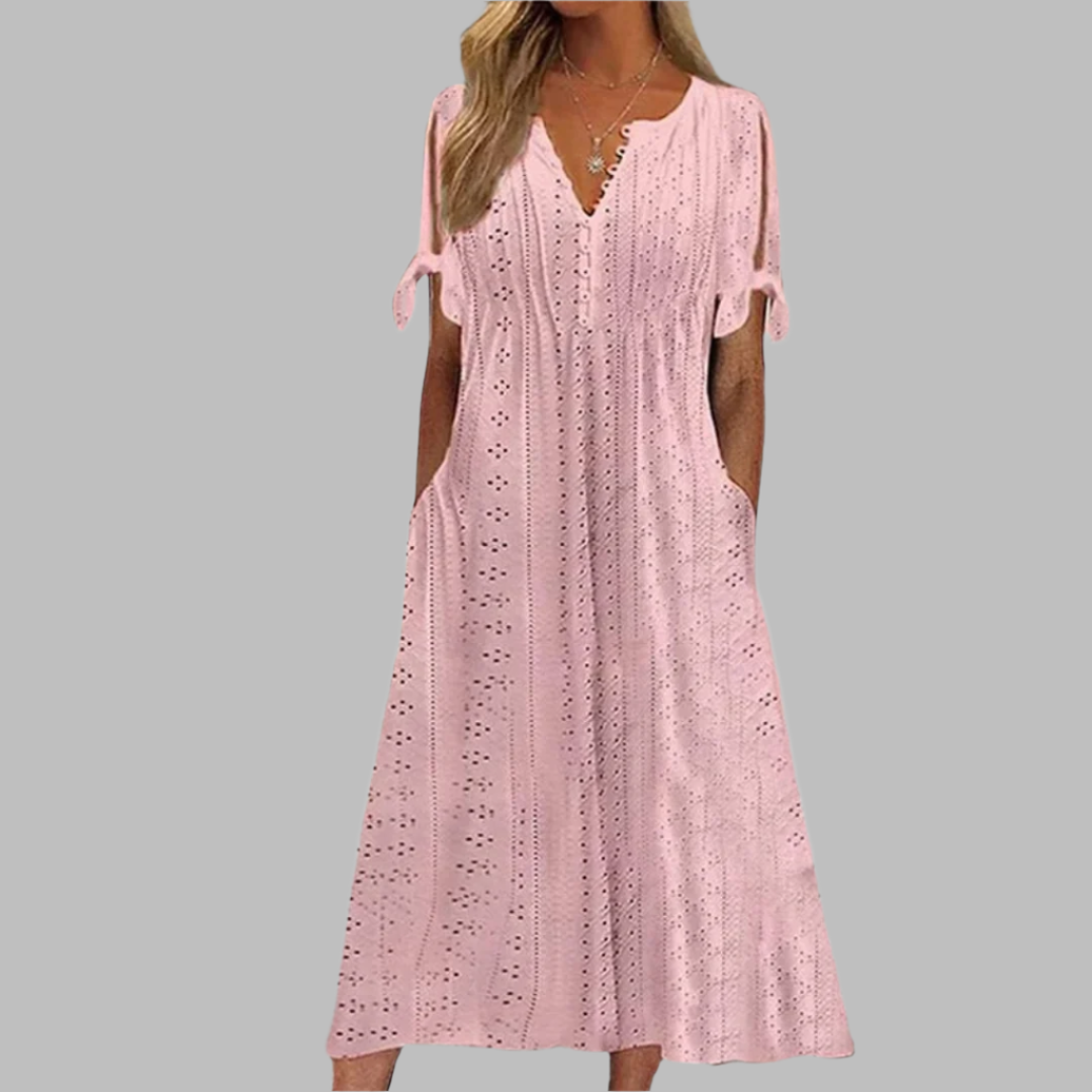 Drune | Elegantes Sommer Boho Midi Kleid