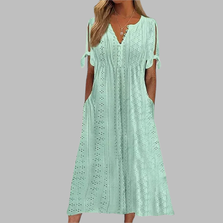 Drune | Elegantes Sommer Boho Midi Kleid