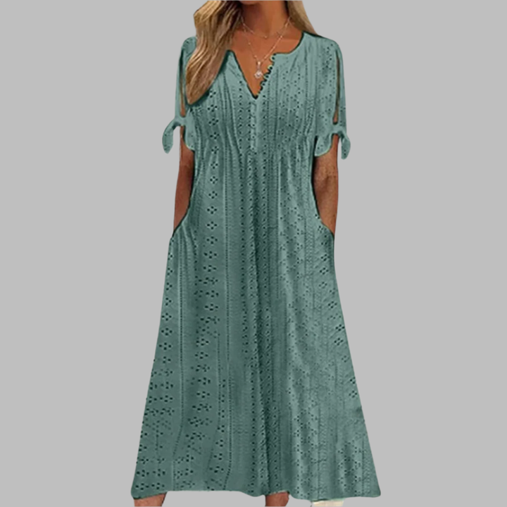 Drune | Elegantes Sommer Boho Midi Kleid