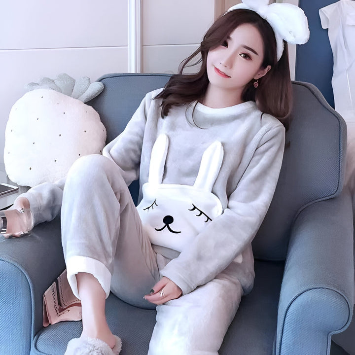 Drune | Kuscheliges Fleece-Pyjama-Set