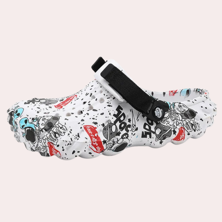Drune | Modische Graffiti Sandalen Für Herren