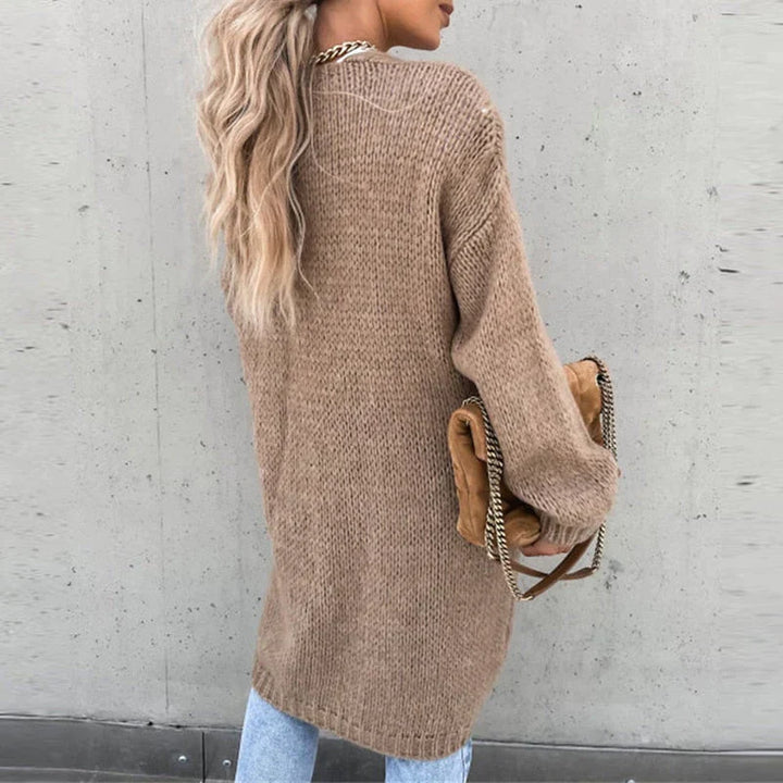Drune | Lange Luftige Strickjacke für Damen | Lässig und Komfortabel