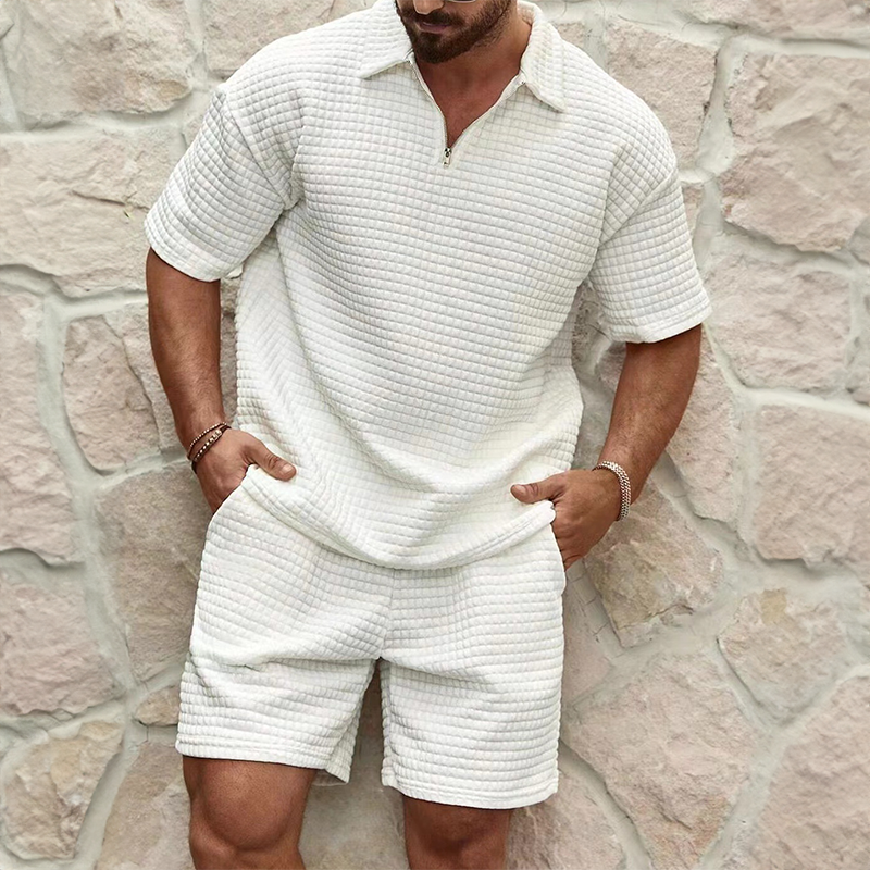 Drune | Luxuriöses Sommer Satz für Herren Polo und Shorts