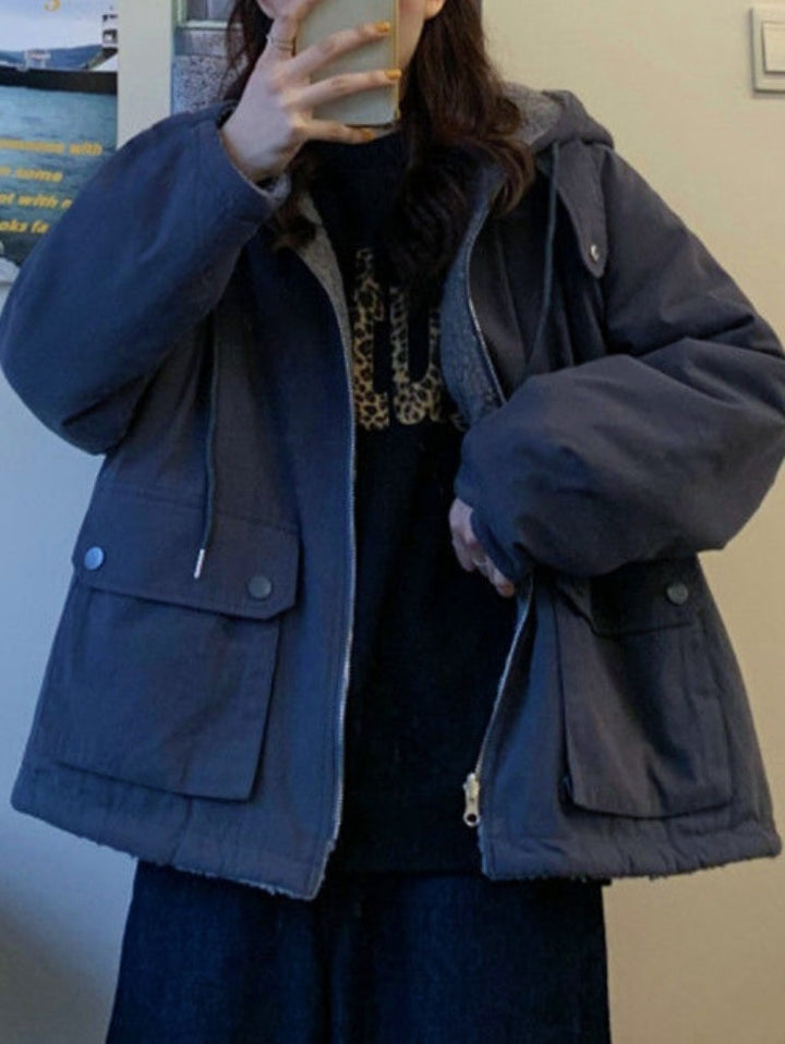 Drune | Übergroßer Fleece Parka für Frauen
