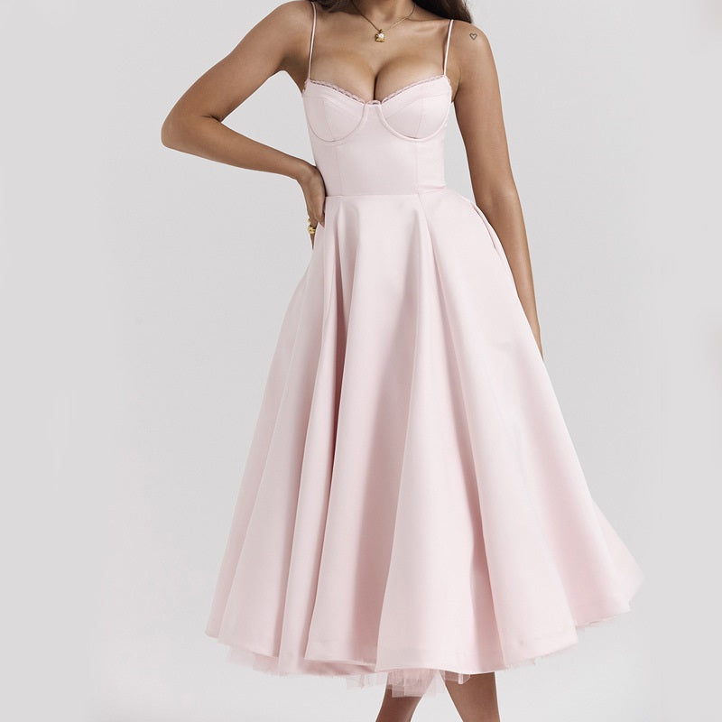 Drune | Elegante Partykleid Ohne Ärmel für Damen