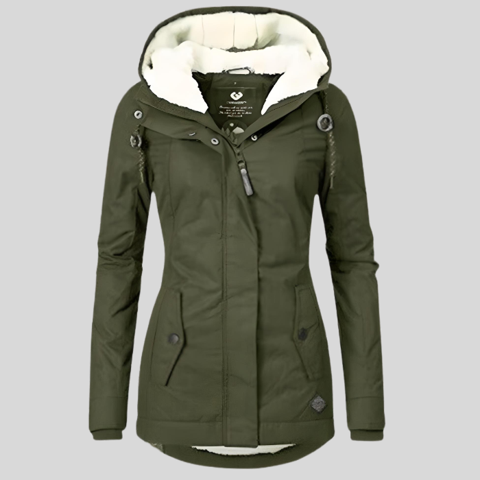 Drune | Mantel Eleganter Woll-Mix Winterjacke für Frauen