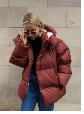 Drune | Damen Kurze Jacke mit Kapuze