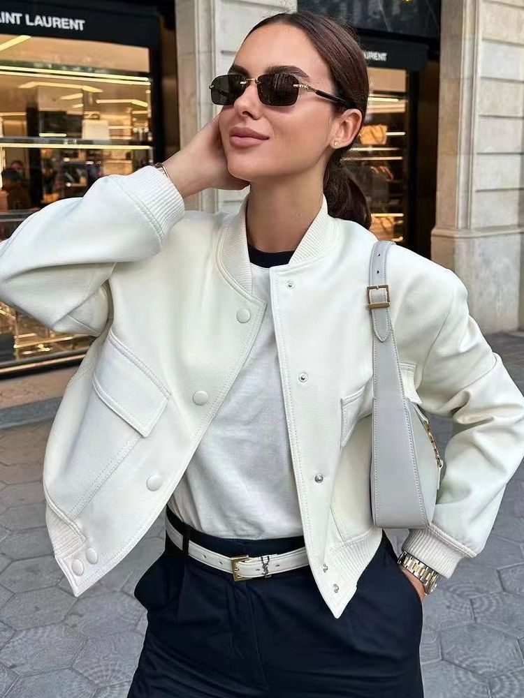Drune | Bomberjacke - Minimalistisches Design - Leichte Schicht - Streetwear-Essential