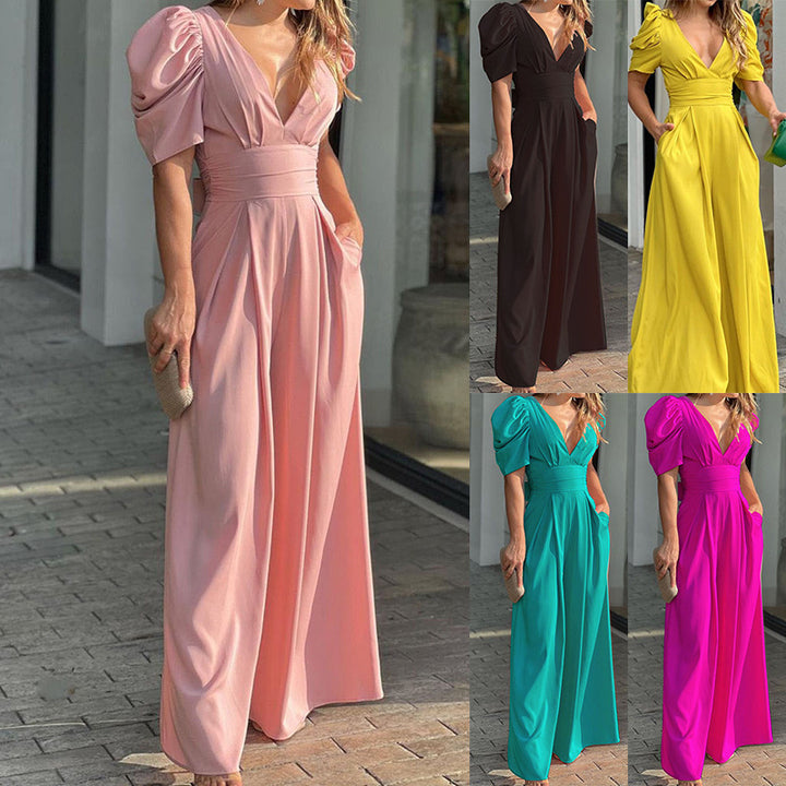 Drune | Stilvolle V-Ausschnitt Jumpsuit für Damen Molly