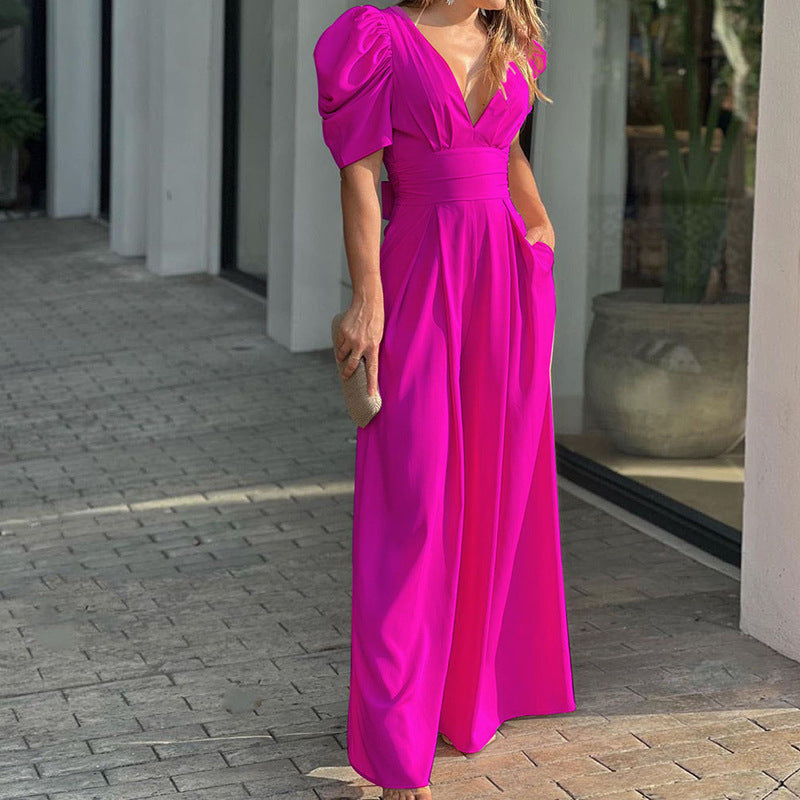 Drune | Stilvolle V-Ausschnitt Jumpsuit für Damen Molly