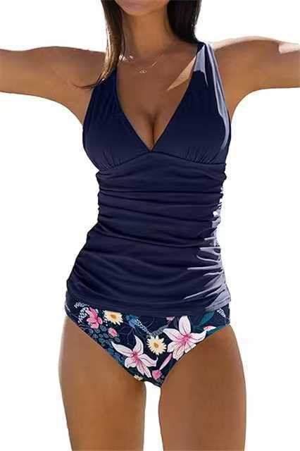 Drune | Bauchkontrolle Haken Design Bedrucktes Tankini Set