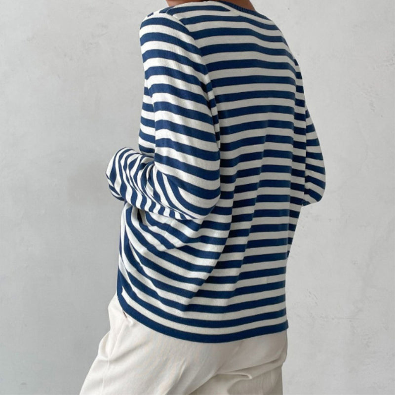 Drune | Gestreifter Pullover Für Freizeit