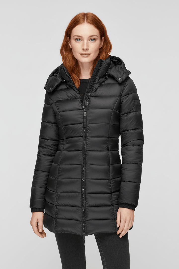 Drune | Abnehmbare Kapuze und schmal geschnittene Steppjacke