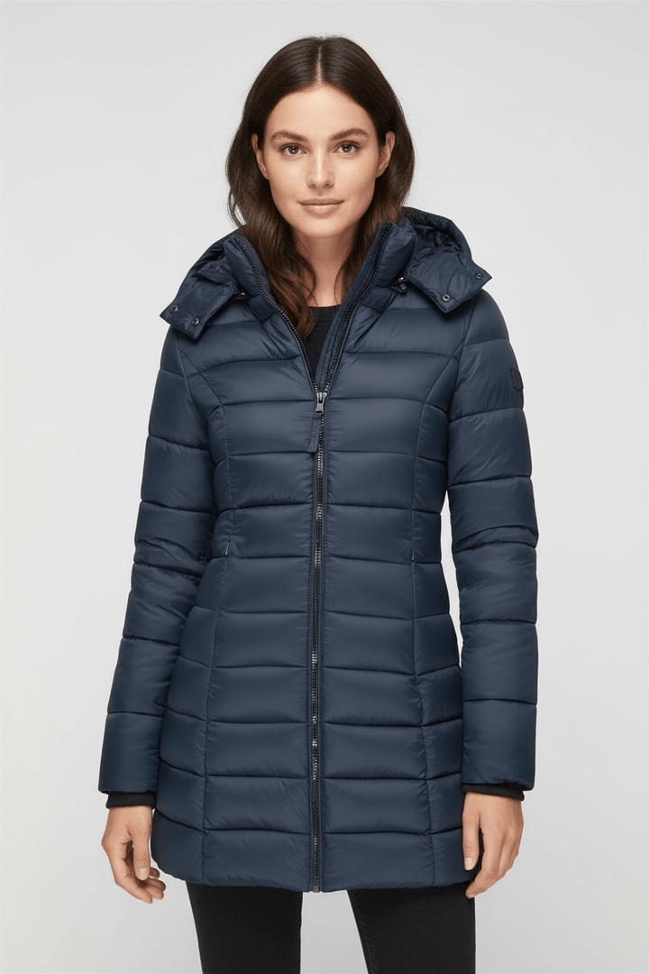 Drune | Abnehmbare Kapuze und schmal geschnittene Steppjacke