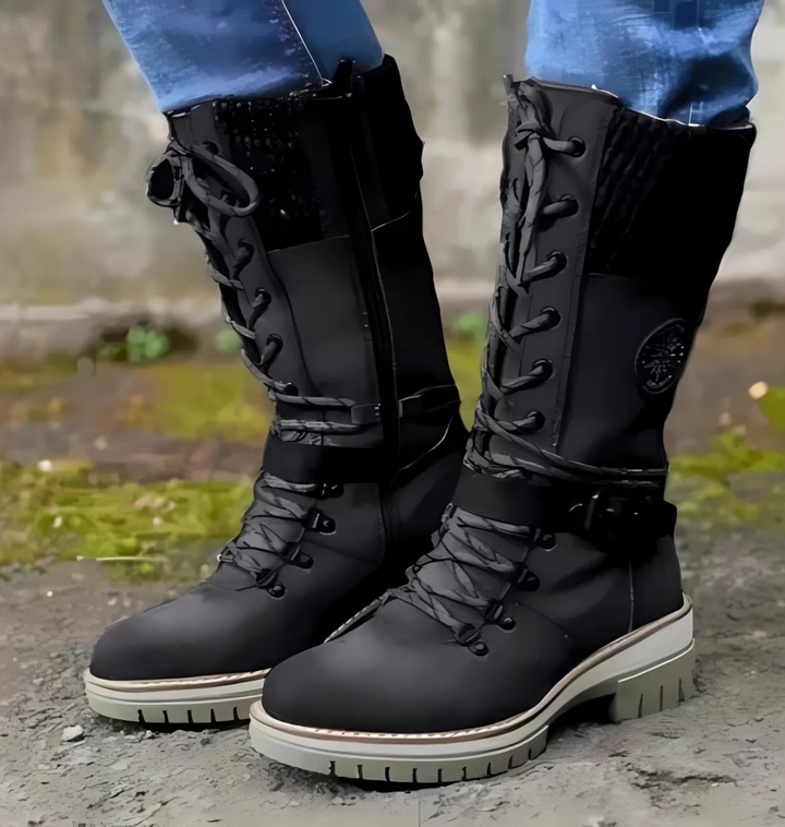Drune | Stiefel - Knöchelhöhe - Schnürung - Chunky Profilsohle