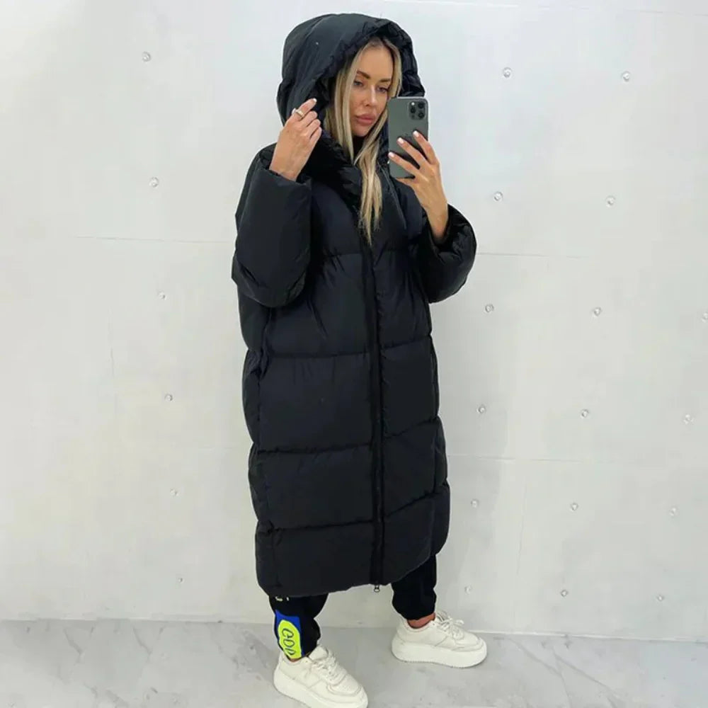 Drune | Wintermantel Langer und Warmer Mantel für Damen