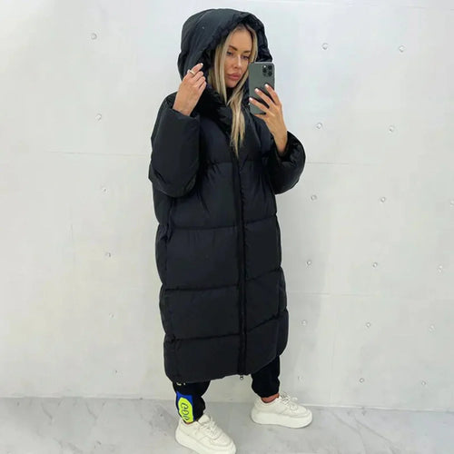Drune | Wintermantel Langer und Warmer Mantel für Damen