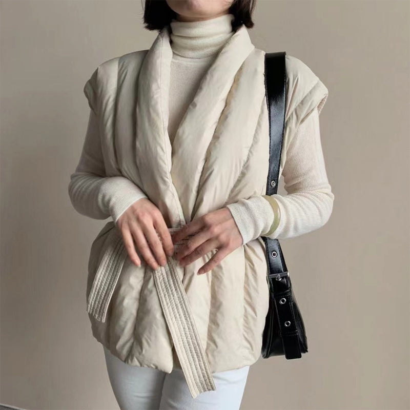 Drune | Wrap Puffer Gürtelweste