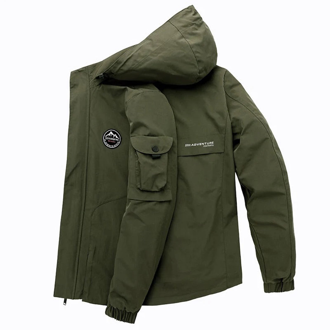 Drune | Herren Bomberjacke mit Kapuze