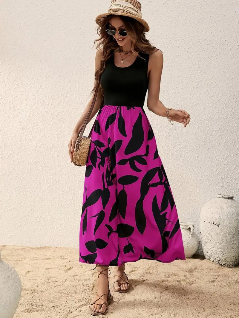 Drune | Ärmelloses Boho Maxikleid