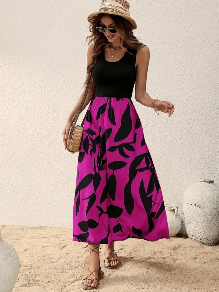 Drune | Ärmelloses Boho Maxikleid