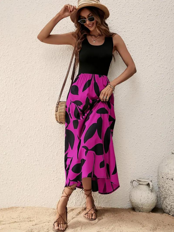 Drune | Ärmelloses Boho Maxikleid