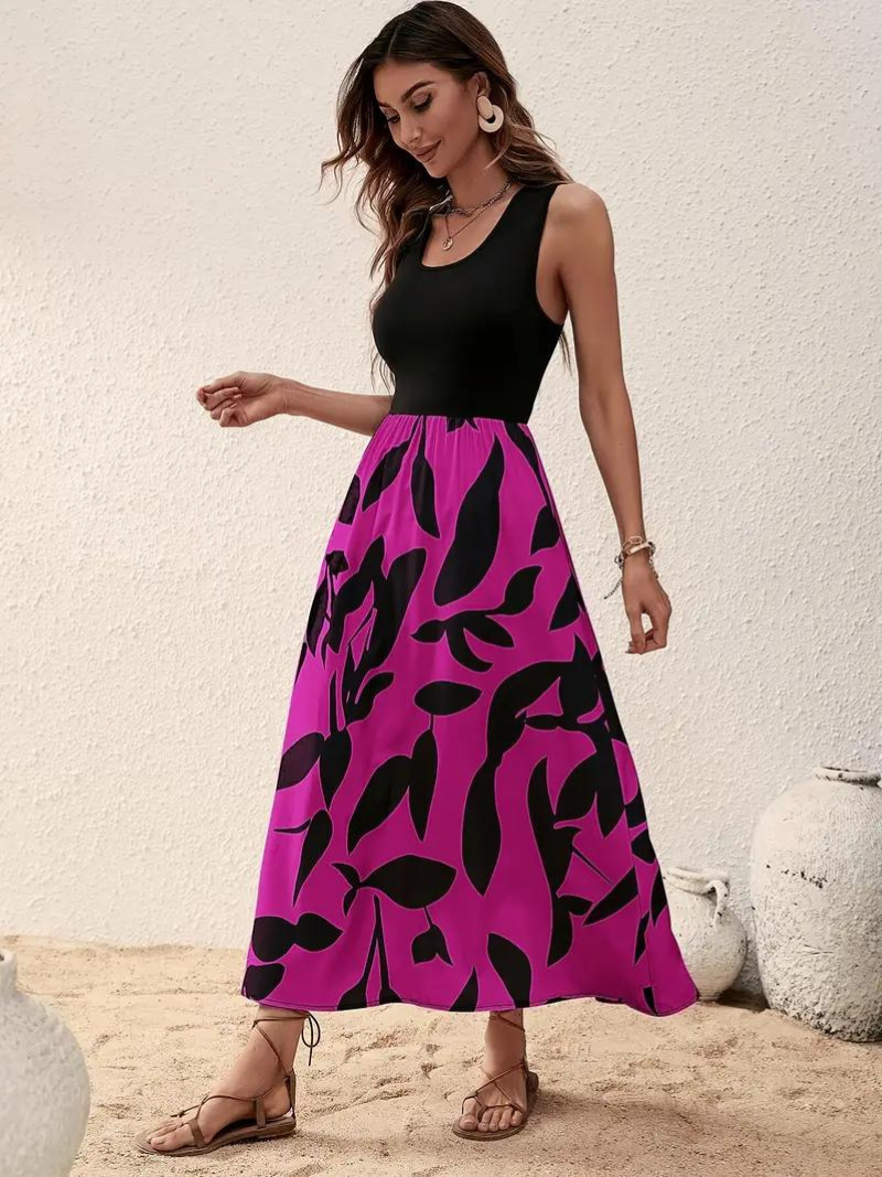 Drune | Ärmelloses Boho Maxikleid