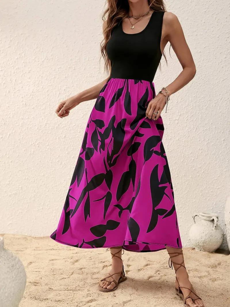 Drune | Ärmelloses Boho Maxikleid