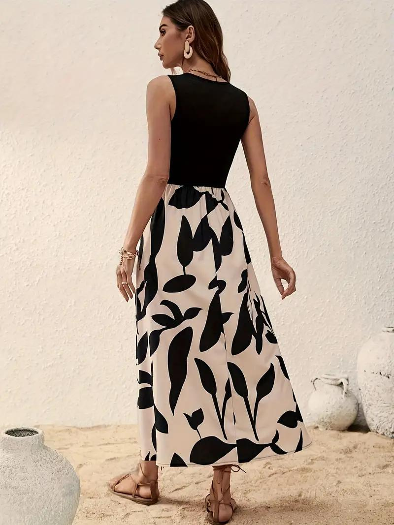 Drune | Ärmelloses Boho Maxikleid