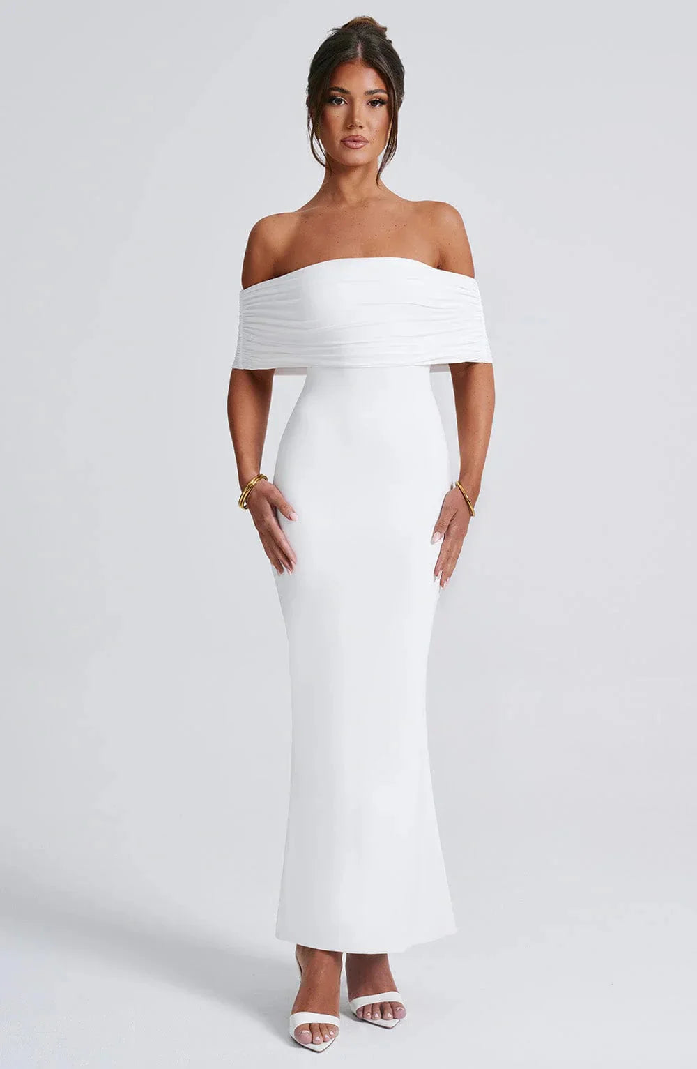 Drune | Kleid Offene Rückseite Bodycon Off Shoulder Kleid Elegantes Kleid