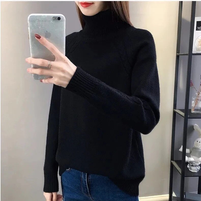 Drune | Klassischer Rollkragenpullover Wollmischung Warm und Stilvoll
