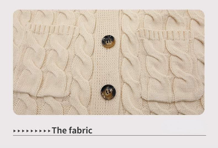 Drune | Langes Wickel-Cardigan, gedreht, gestrickt und stilvoll