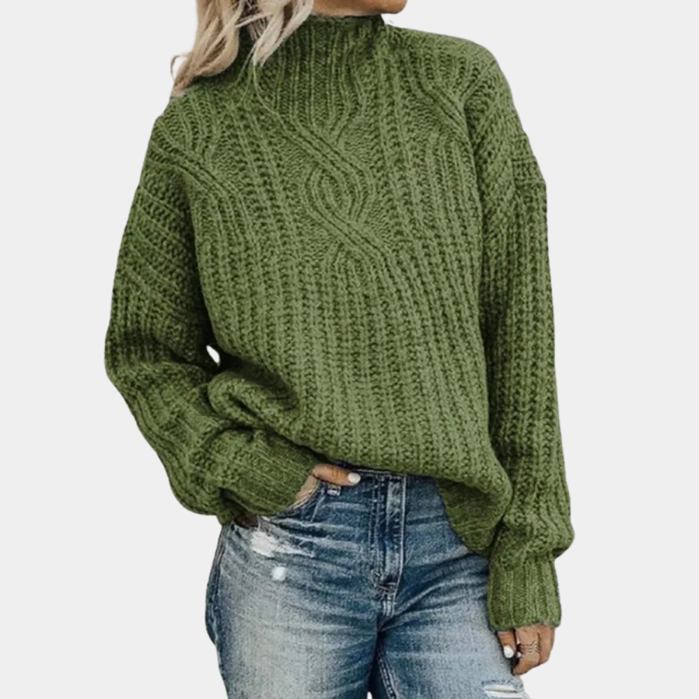 Drune | Strickpullover - Grobstrick & Hoher Kragen