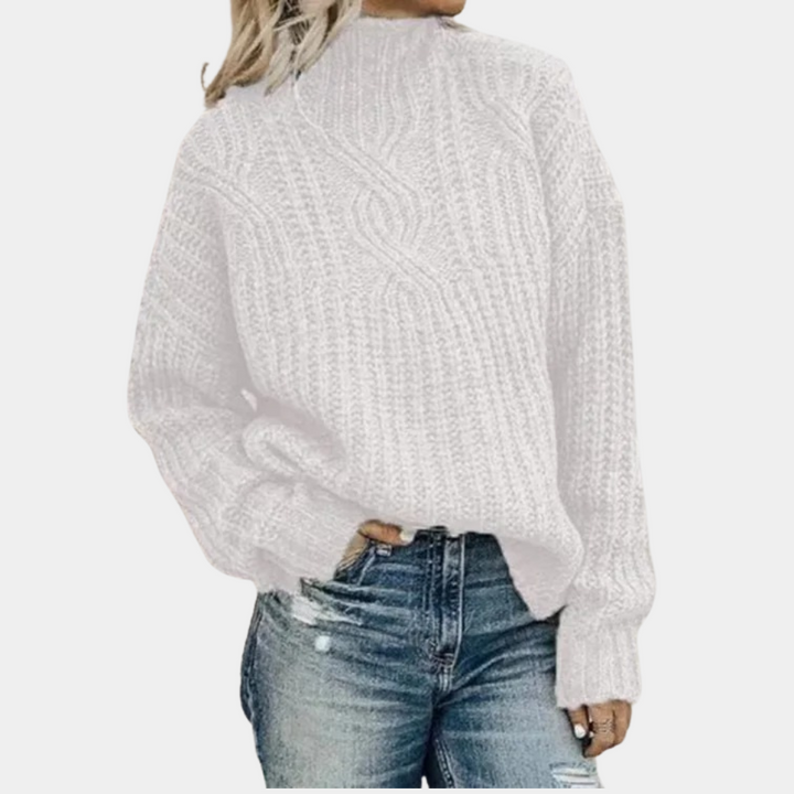 Drune | Strickpullover - Grobstrick & Hoher Kragen