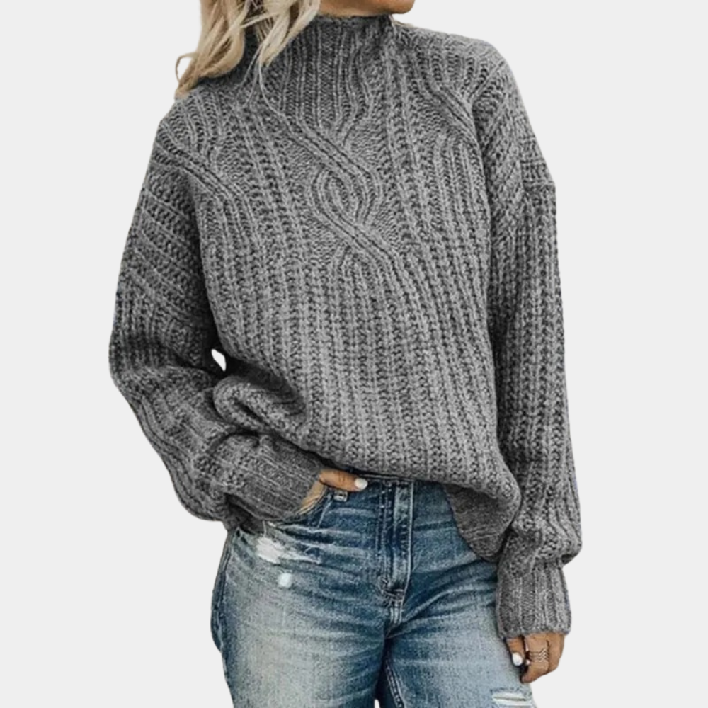 Drune | Strickpullover - Grobstrick & Hoher Kragen