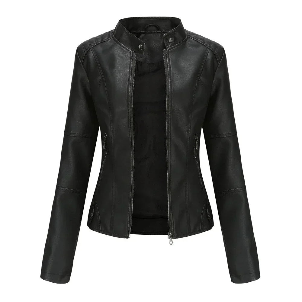 Drune | Lederjacke für Frauen mit Mao