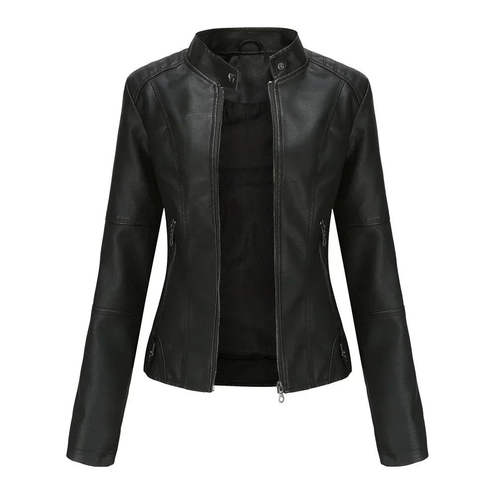 Drune | Lederjacke für Frauen mit Mao