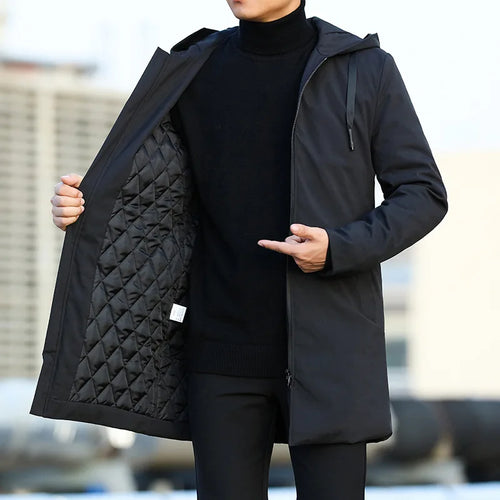 Drune | Lässige Parka-Jacke mit Kapuze für Männer
